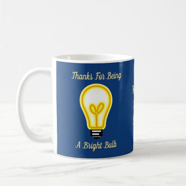 Appreciation Vivid Light Bulb Employee Recognition Coffee Mug (Left)