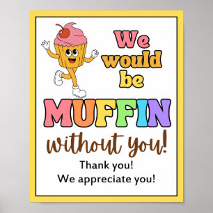 Appreciation Week Sign, Staff Appreciation Sign -