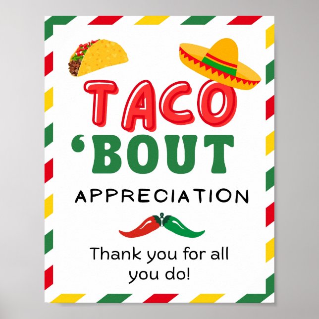 Appreciation Week Sign, Staff Appreciation Sign - (Front)