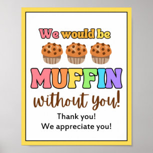 Appreciation Week Sign, Staff Appreciation Sign -