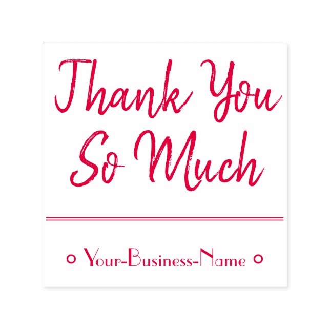 Appreciative "Thank You So Much" Appreciative Self-inking Stamp (Design)
