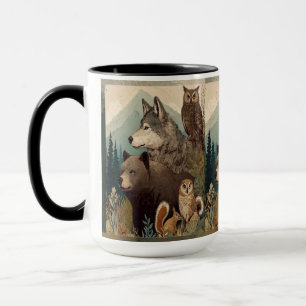 Approachable Wolf : Wilderness Mug