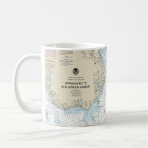 Approaches to New London Harbour Nautical Chart