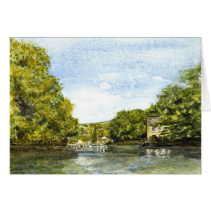 'Approaching Lerryn' Card