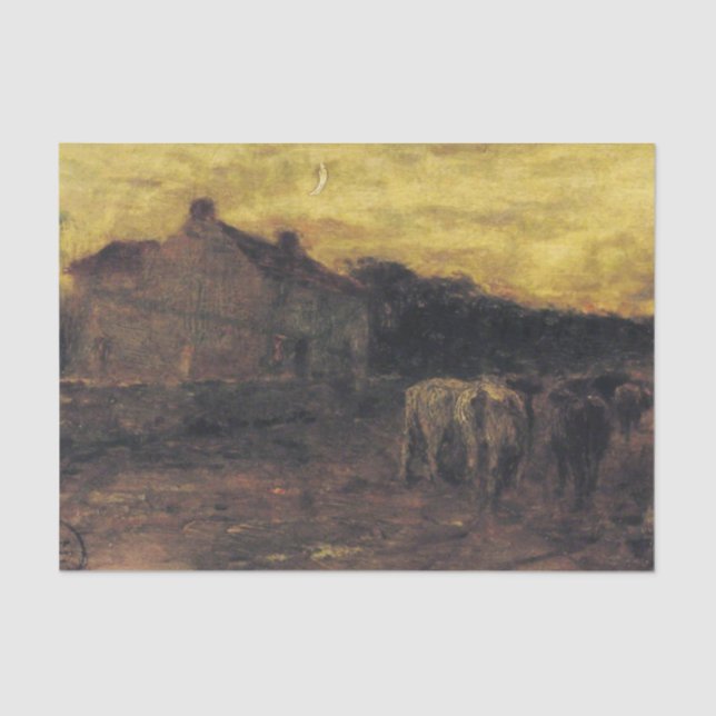 Approaching Night by Edward Stott Tissue Paper (Front)