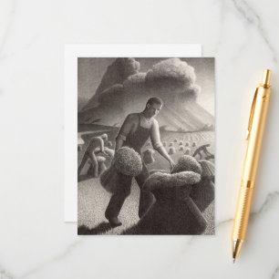Approaching Storm by Grant Wood Enclosure Card