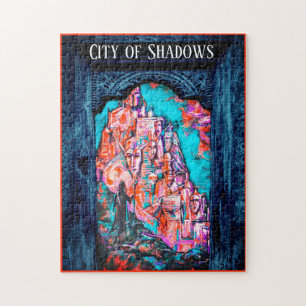 Approaching the City of Shadows Fantasy Art Jigsaw Puzzle