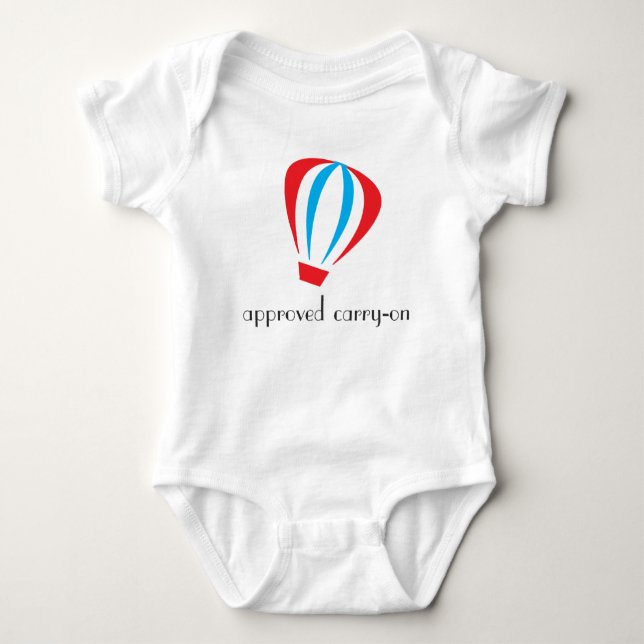 Approved Carry-On Baby Bodysuit (Front)