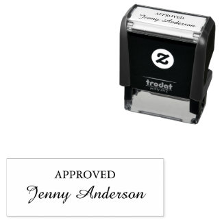 Approved Custom Branded Signature Personalised  Self-inking Stamp