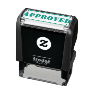 Approved Green Ink Personalised Self-inking Stamp