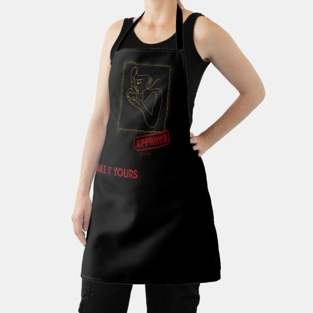 Approved Party, Personalised Apron (Insitu)