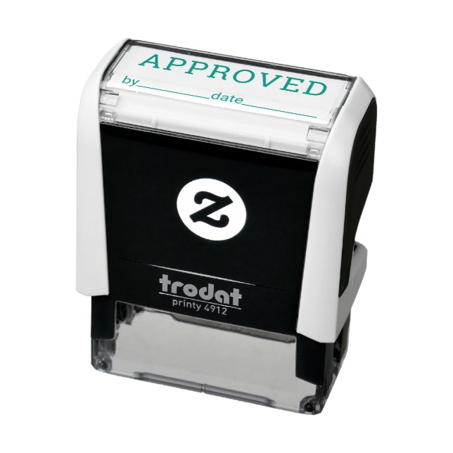 APPROVED Signature and Date Business Bookkeeping Self-inking Stamp (Product)