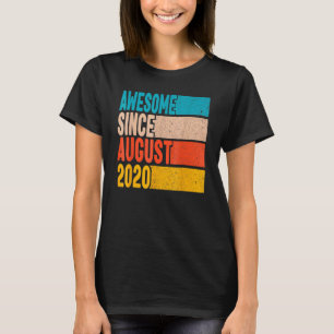appy 2nd Birthday 2 Year Old Awesome Since August  T-Shirt