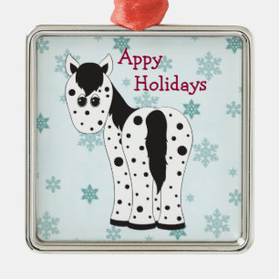Appy Holidays Appaloosa Horse Ornament
