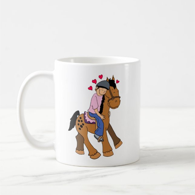 Appy Horse Rider with Pink Shirt - Mug (Left)