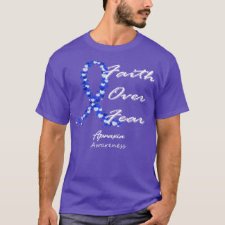 Apraxia Awareness Faith Over Fear In This Family W T-Shirt