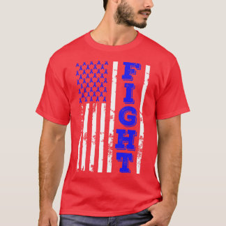 Apraxia Awareness Fight American Flag 4th Of July  T-Shirt