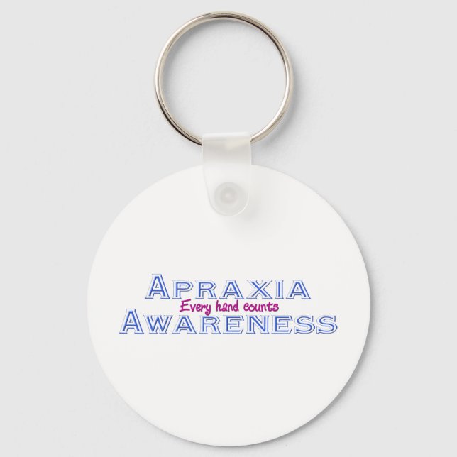 Apraxia Awareness Key Ring (Front)