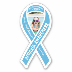 Apraxia Awareness Ribbon Custom Photo