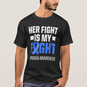 Apraxia Awareness Survivor Fight Warrior 3 T-Shirt