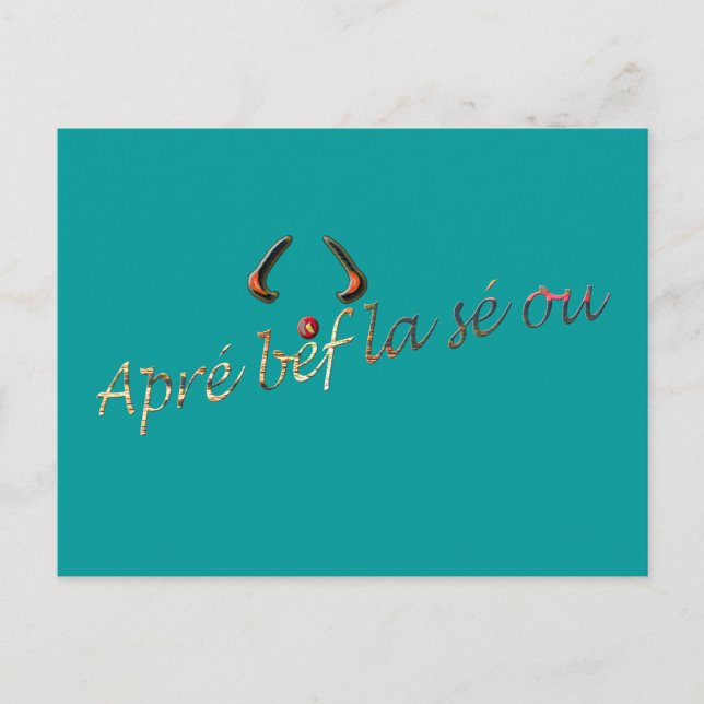 apré bef la sé ou postcard (Front)