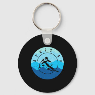 Après Af Ski Skiing Lake Tahoe Park City Skier Sno Key Ring