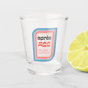Après All Day 70s Retro Striped Type Shot Glass