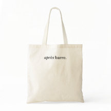 apres barre. canvas tote