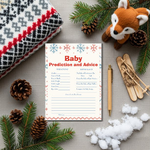 Après Bébé Baby Predictions & Advice Card