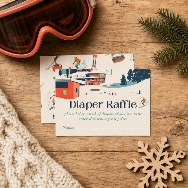 Après Bébé Retro Baby Shower Diaper Raffle Insert (Après Bébé Retro Baby Shower Diaper Raffle Insert)