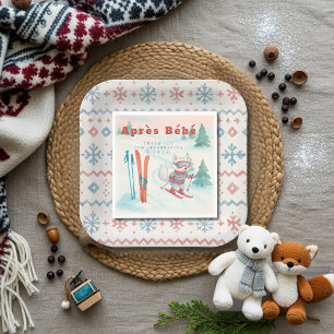 Après Bébé ski Arctic Fox Napkin