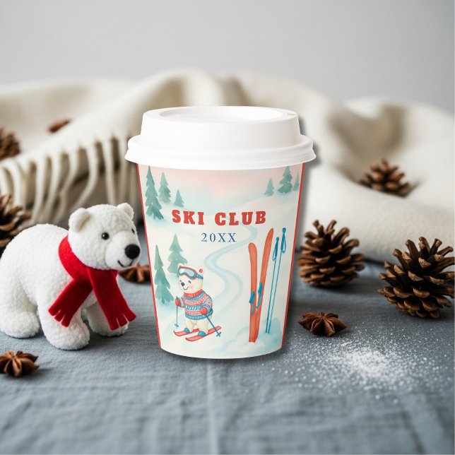 Après Bébé Ski Club Baby Bear  Paper Cups (Après Bébé Ski Club Baby Bear Paper Cup)