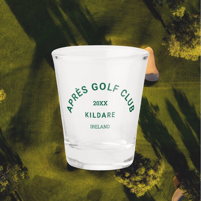 Après Golf Club Forest Green Golf Social Crest Shot Glass (Creator Uploaded)