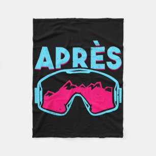 Après, Retro Ski Goggles Vintage 80s 90s Skiing Ou Fleece Blanket
