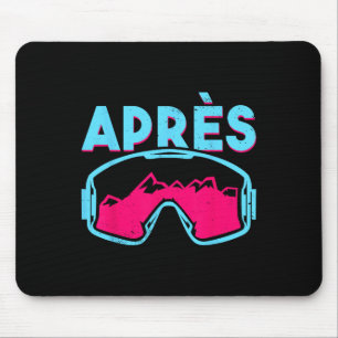 Après, Retro Ski Goggles Vintage 80s 90s Skiing Ou Mouse Pad