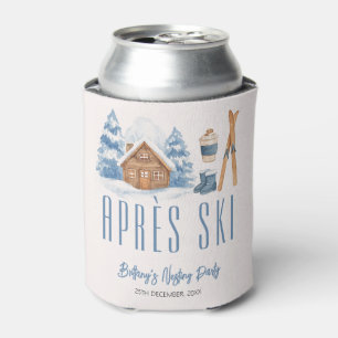 Apres Ski Baby Shower Winter Nesting Party Can Cooler