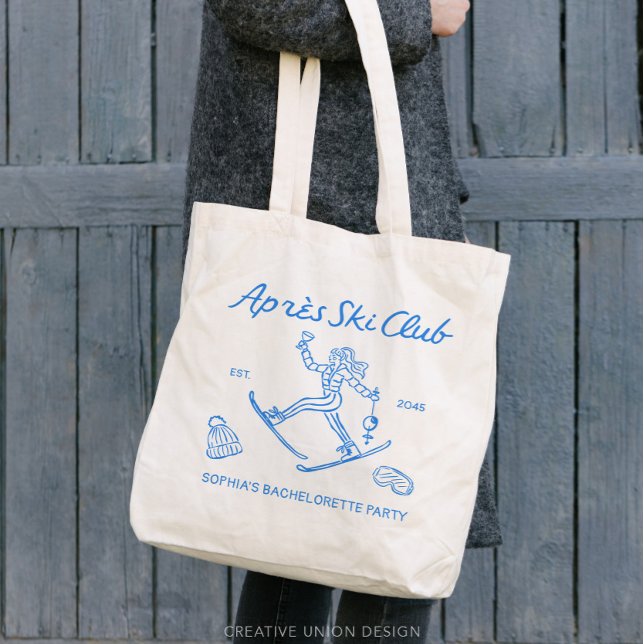 Apres Ski Bachelorette Party Favours Tote Bag (apres ski club tote)