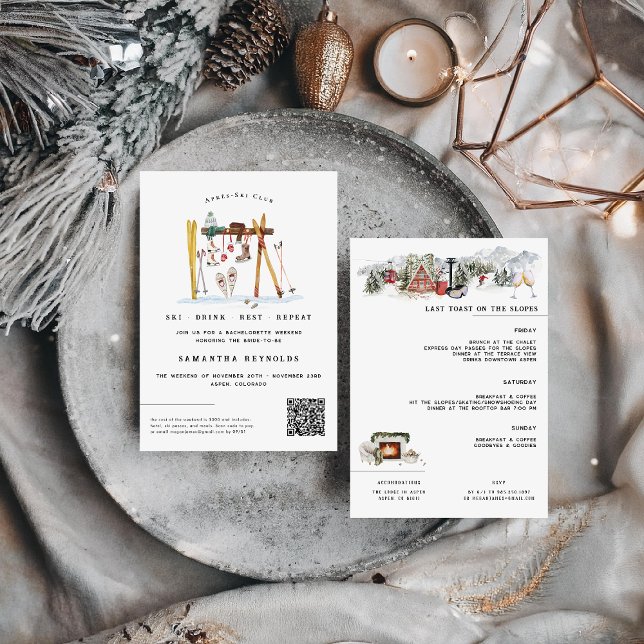 Après-Ski Bachelorette Party Invitation (Creator Uploaded)