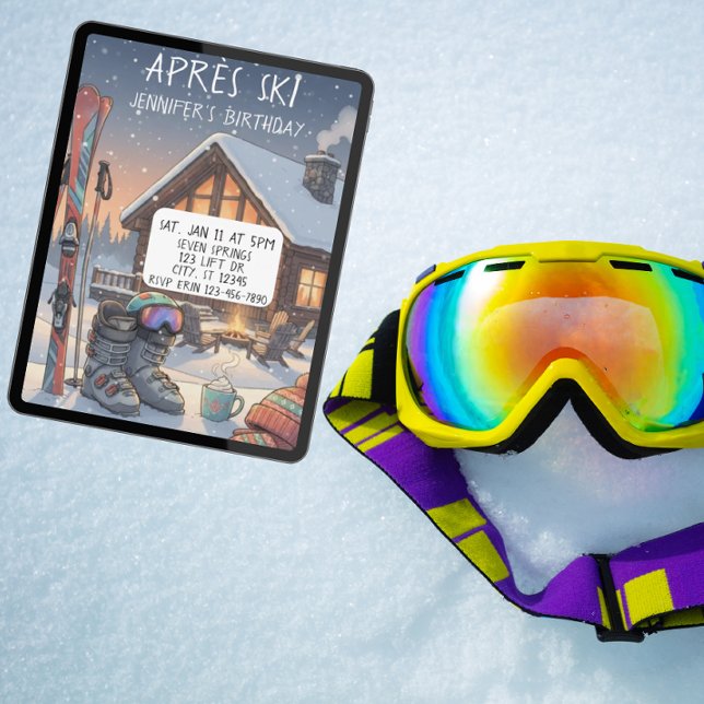 Après Ski Birthday Party Invitation (Creator Uploaded)