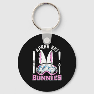 Apres-ski Bunnies Snow Bunny Skiers Women Ski Part Key Ring