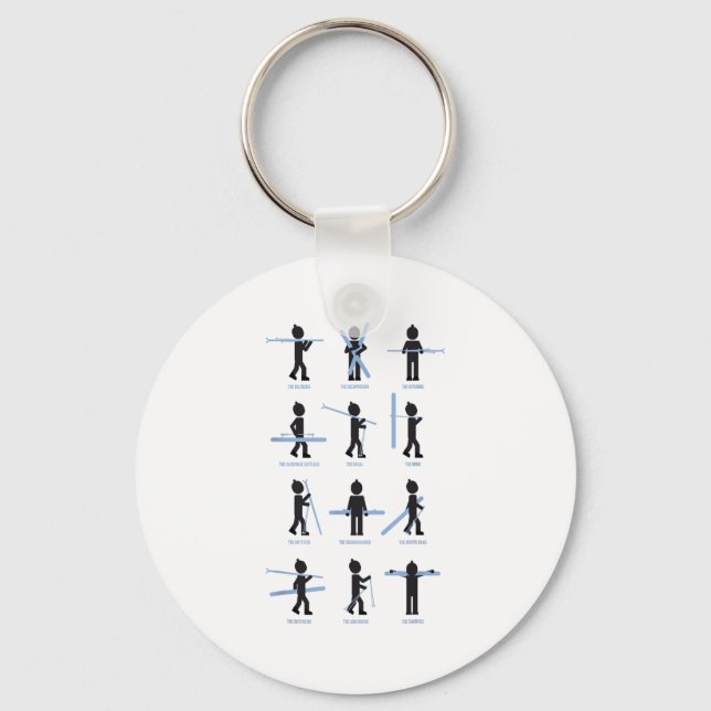 Apres Ski Carrying Options Variants Ski Wear Fun _ Key Ring (Front)