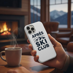 Apres Ski Club Mountain Logo - Custom Mens Winter  iPhone 15 Pro Case