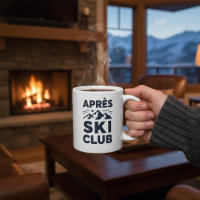 Apres Ski Club Mountain Logo - Custom Mens Winter 