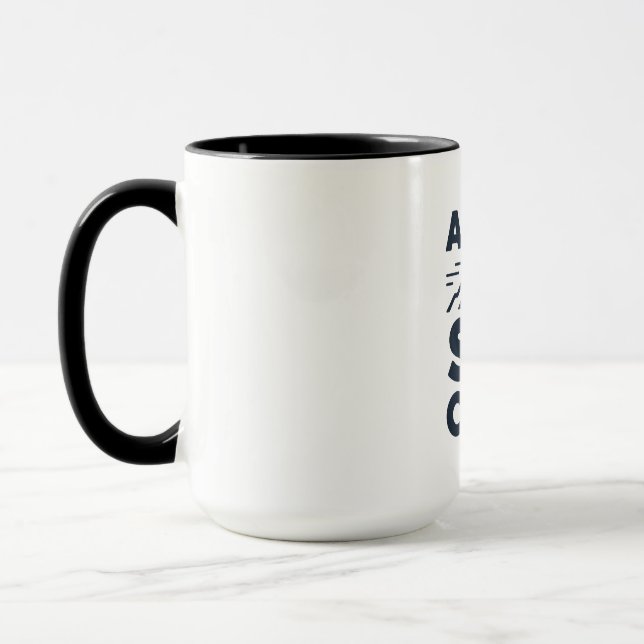 Apres Ski Club Mountain Logo - Custom Mens Winter  Mug (Left)