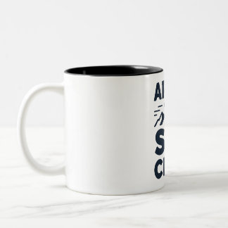 Apres Ski Club Mountain Logo - Custom Mens Winter Two-Tone Coffee Mug