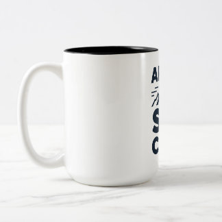 Apres Ski Club Mountain Logo - Custom Mens Winter Two-Tone Coffee Mug