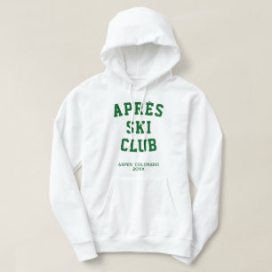 Après ski Club Winter Ski trip Matching Group Ski Hoodie