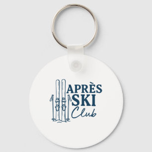 Apres Ski Club Winter Sports Skiing Key Ring