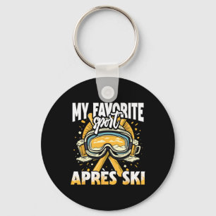 Apres Ski For A Funny Winter Sports Party _1 Key Ring