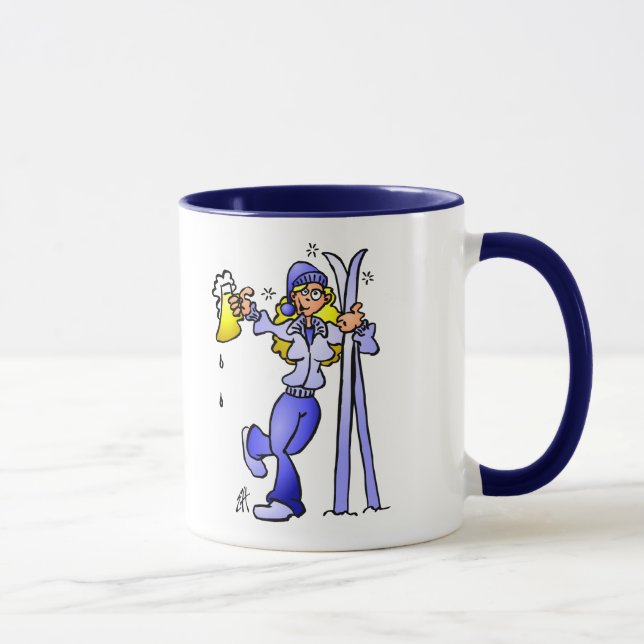 Après-ski girl mug (Right)